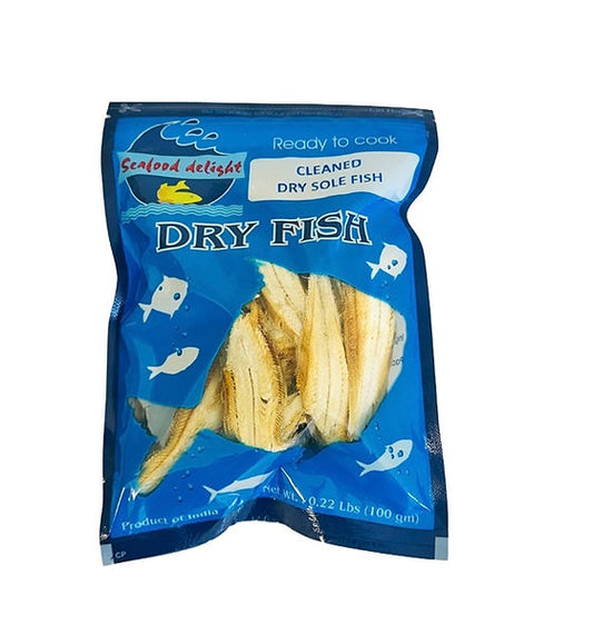 Dry Sole Fish Cleaned 100g Periyar
